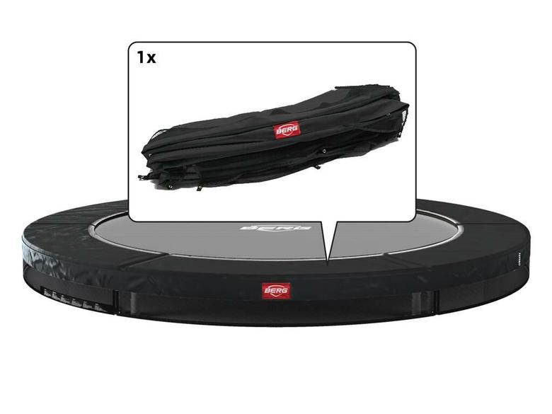 Favorit - InGround Beschermrand 380 Zwart met witte rand