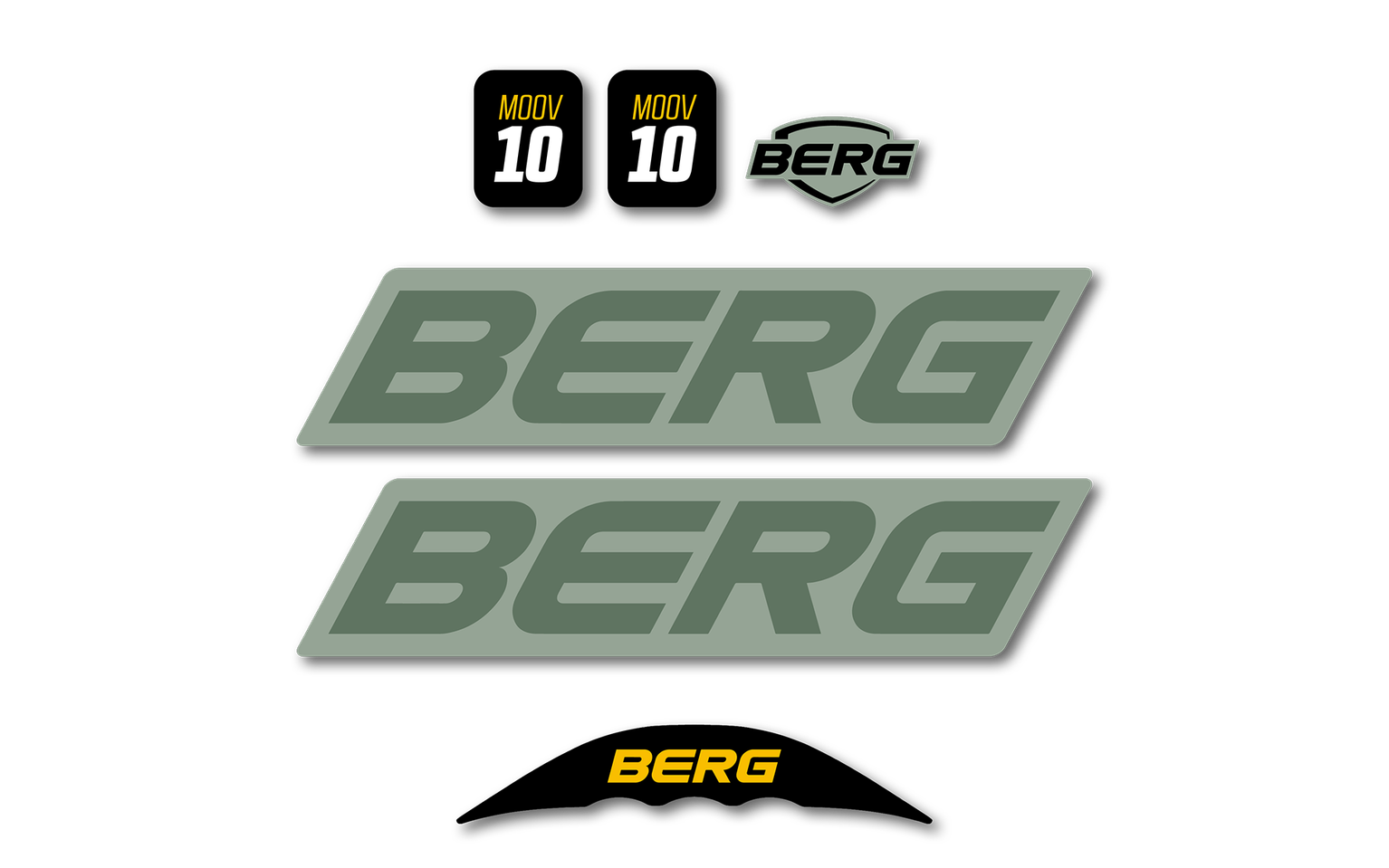 MOOV 10 - Aufkleberset Grün