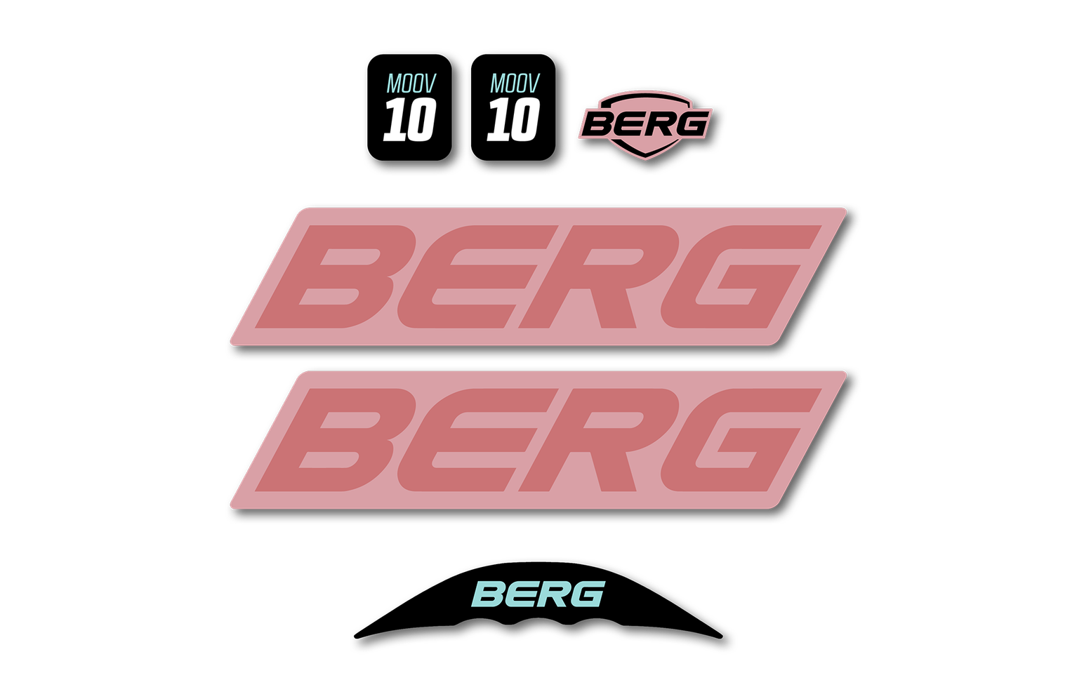 MOOV 10 - Aufkleberset Rosa