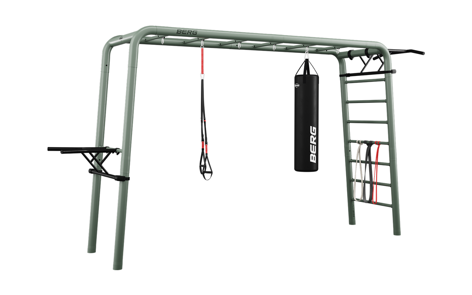 BERG PlayBase Large Green + Sports set