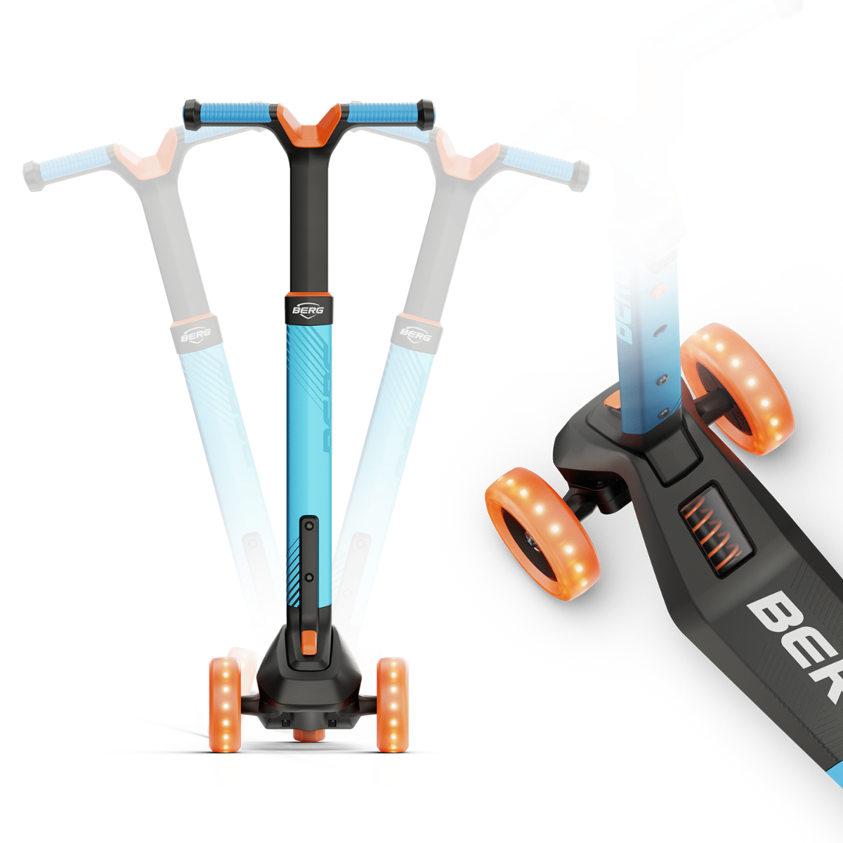 BERG Nexo Foldable Lights Magnet-deck Blue