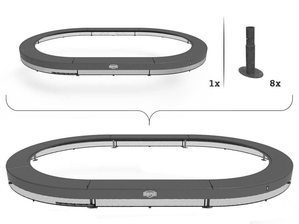 BERG Grand Elite InGround 520 Grey (box 2/2)