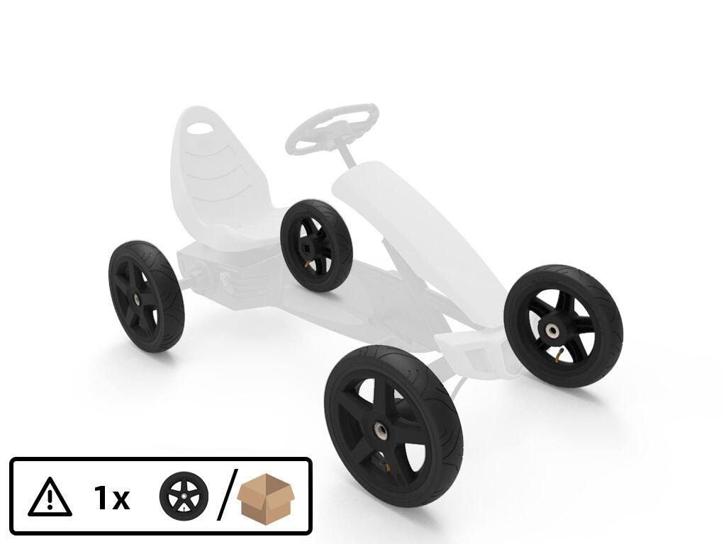 Wheel black 12.5x2.50-9 slick