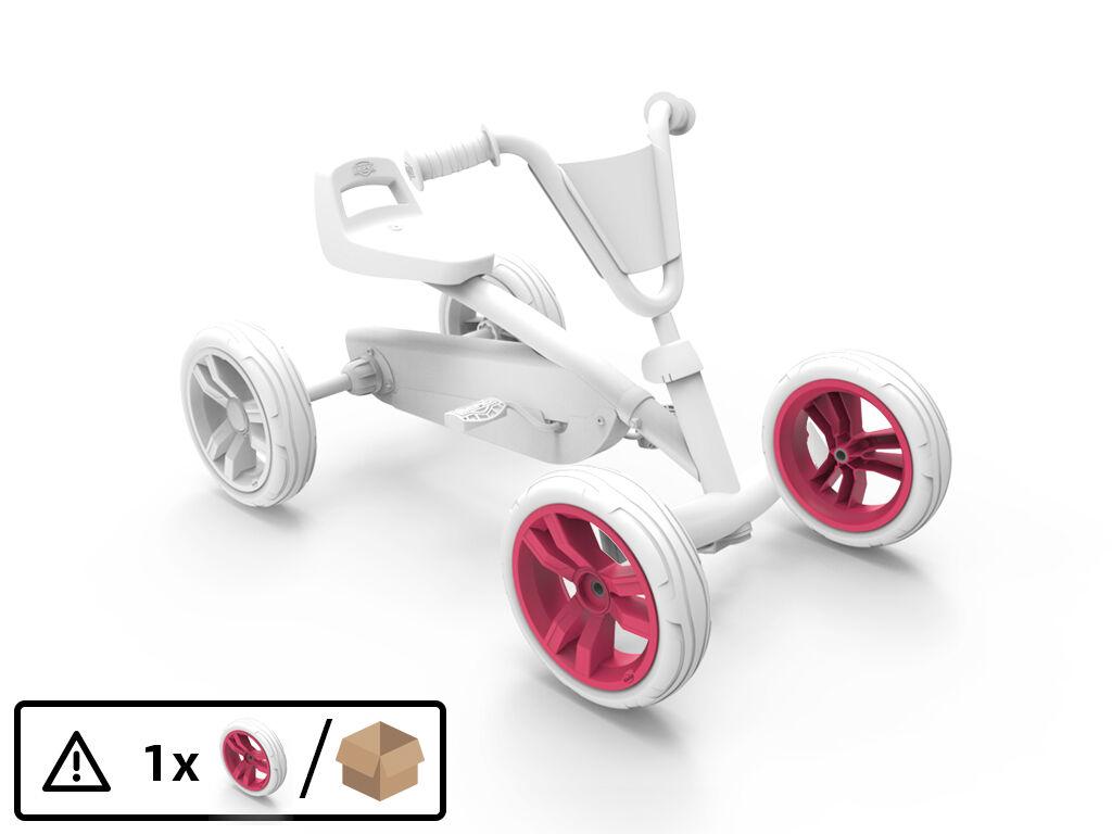 Rad 9x2 - Pink/Weiß Vorne