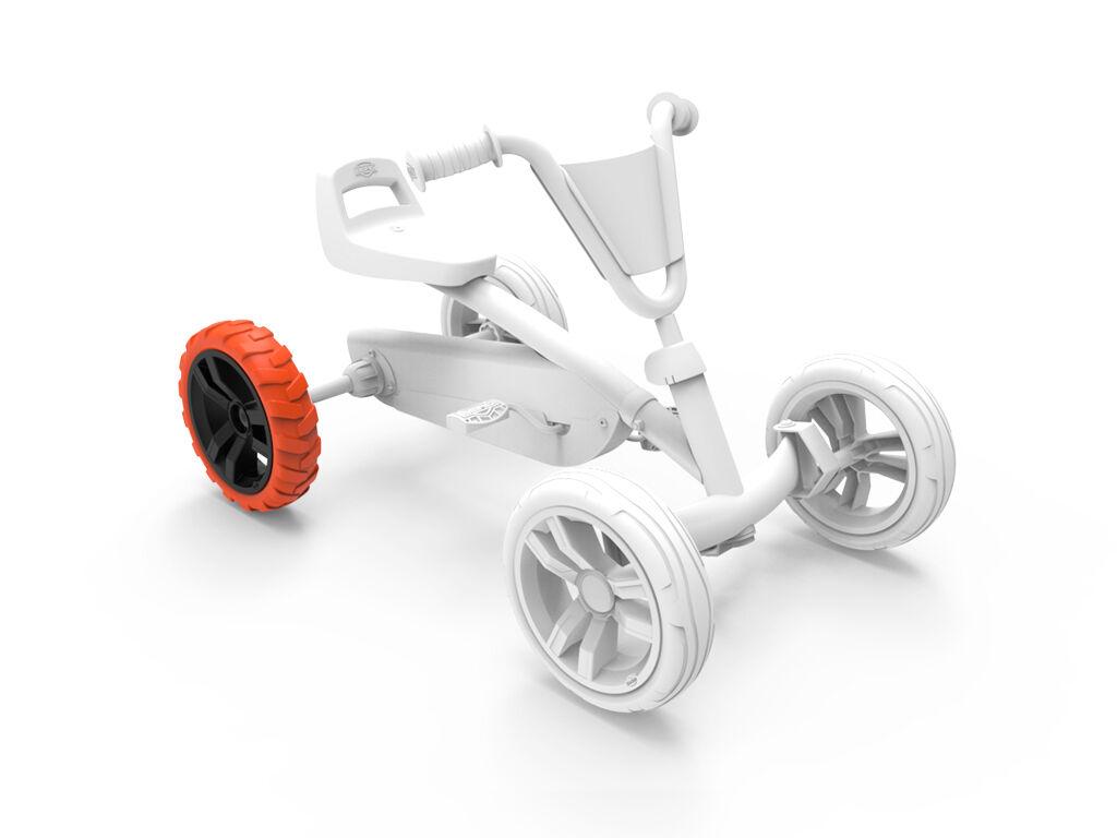 Roue 9x2 Cross - Noir/Orange Arrière Droit