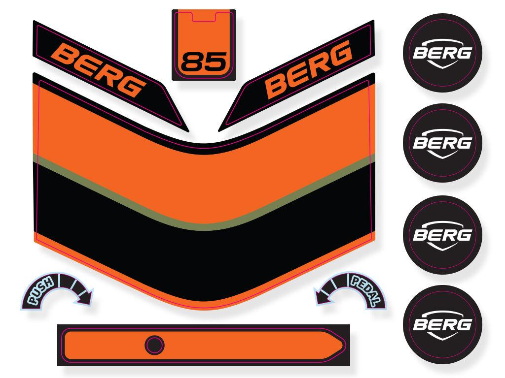 Buzzy 2-in-1 - Sticker set Retro Green