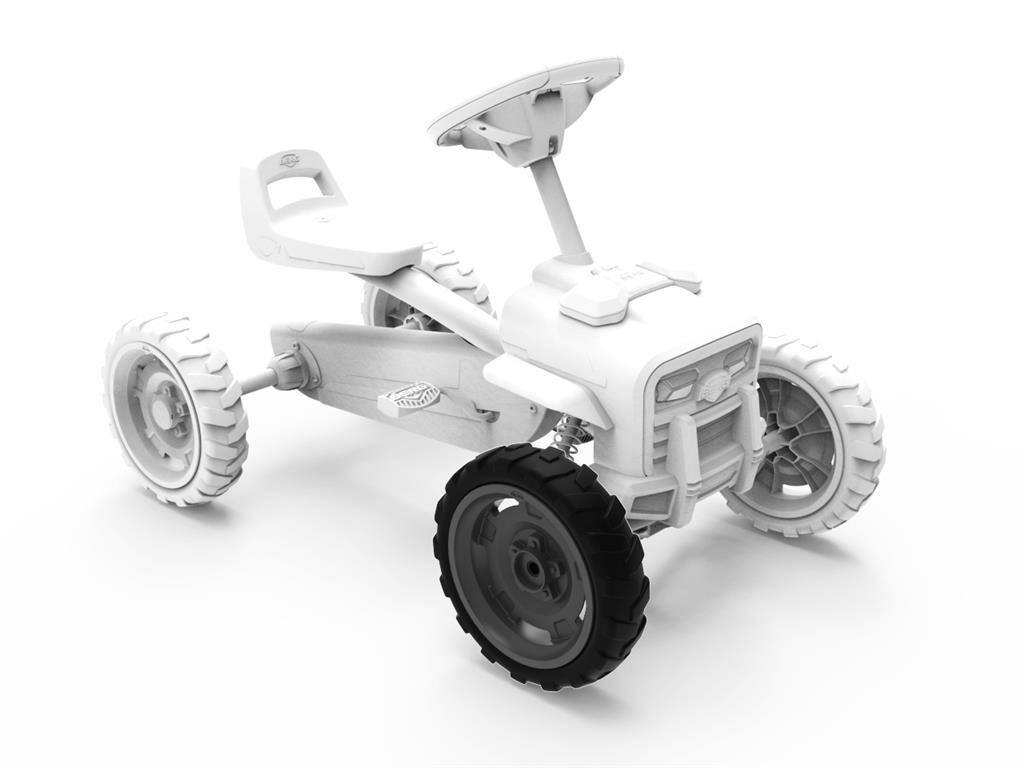 Roue 9x2 Cross - Gris/Noir Avant Droit