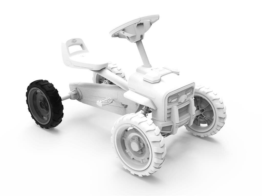 Wheel 9x2 Cross - Grey/Black Rear Right