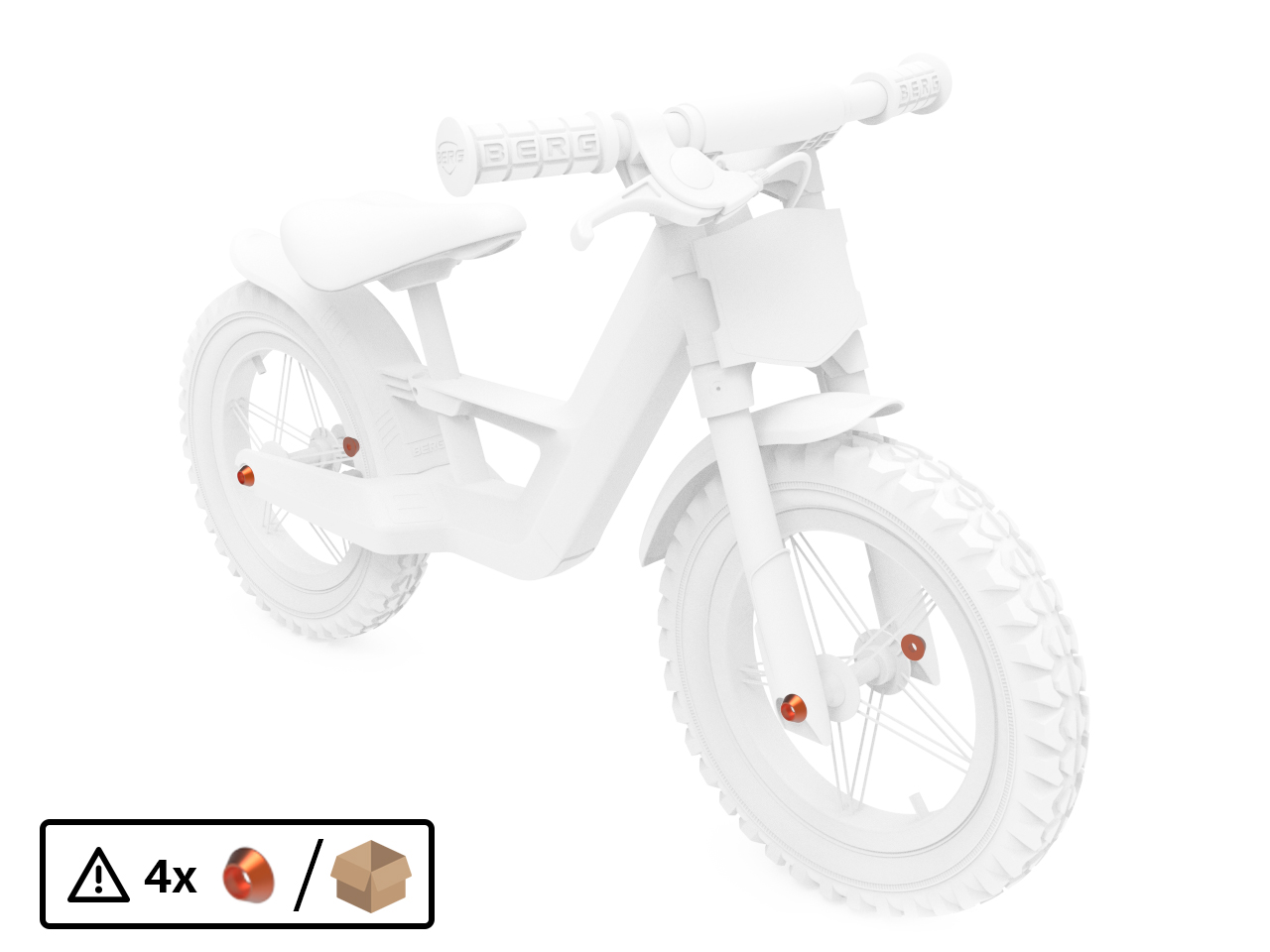 Biky - Orange Anodized Washers