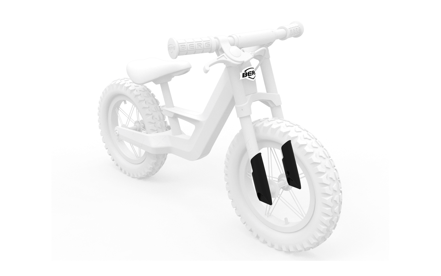 Biky - Logo + Schutzhülle Cross White