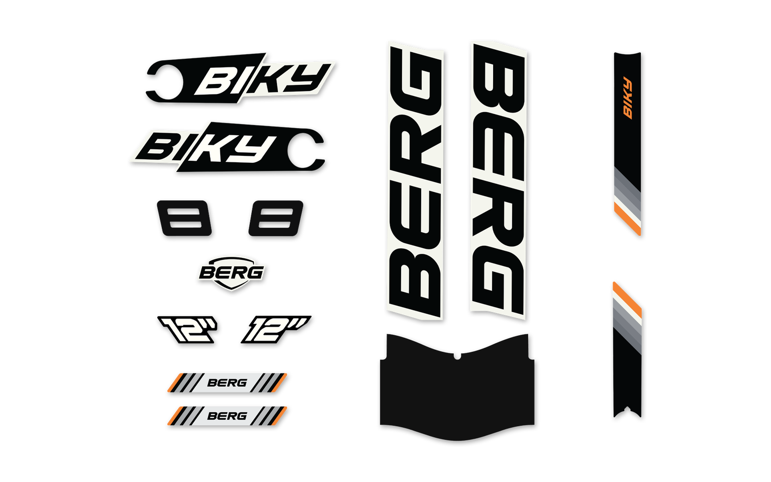 Biky - Sticker set Cross White