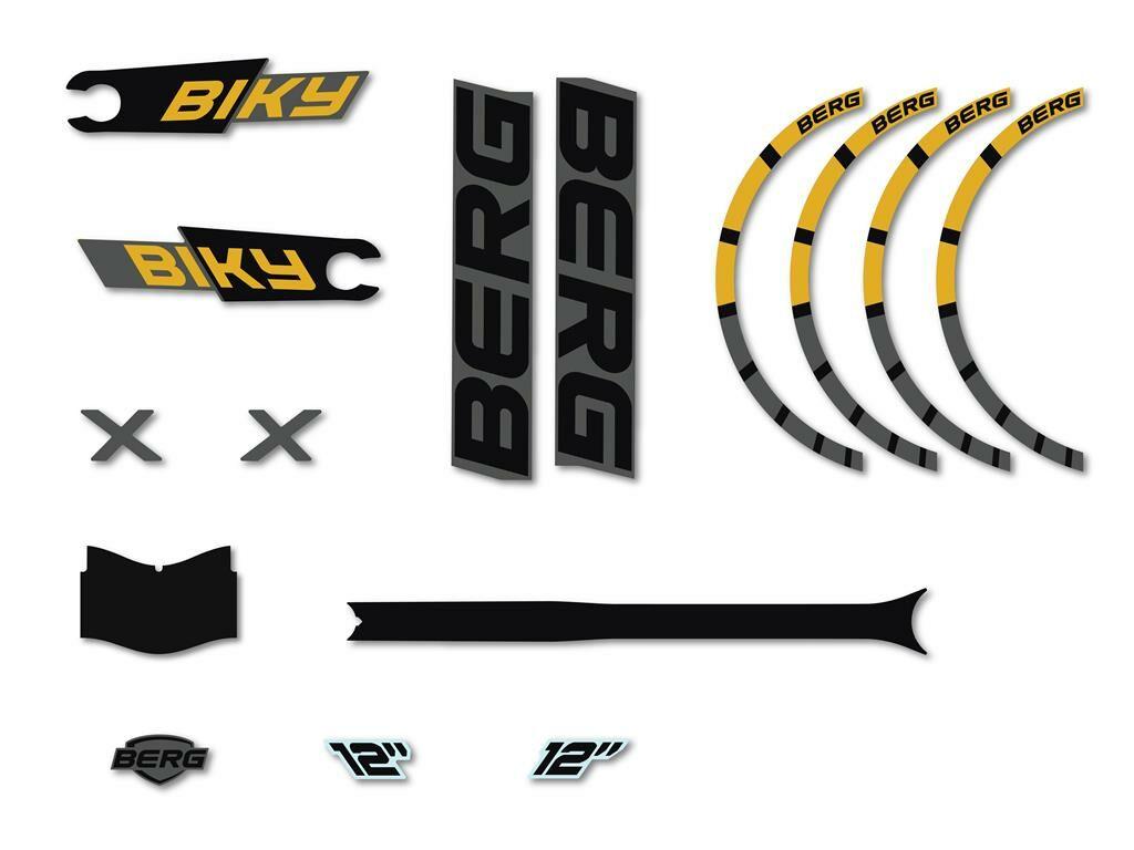 Biky - Sticker set Cross Grey