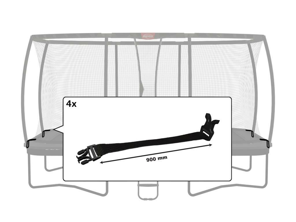 Filet de sécurité DLX XL - Boucle en plastique (900mm)(4x)