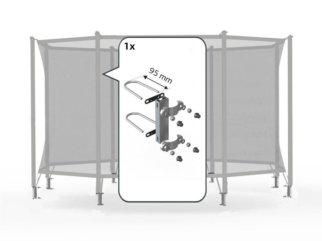 Filet de sécurité Comfort - Visserie pour 1 poteau (95mm)