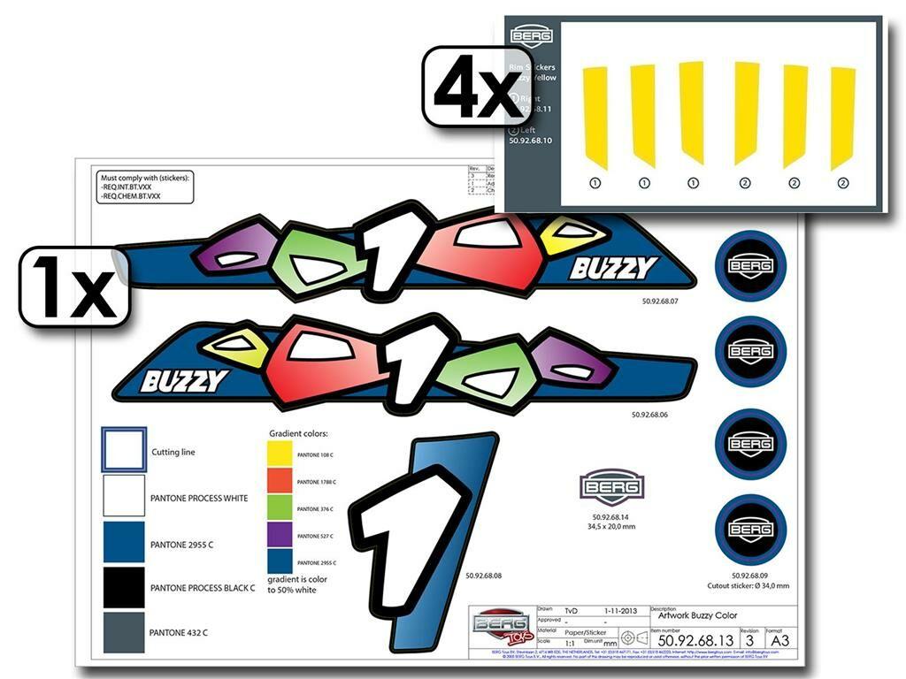 Buzzy - Aufkleber-Set Yellow
